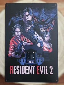 🍀 Blechschild Metallschild Gaming Resident Evil Resi Horror Tin Sign  - Bild 1 von 2