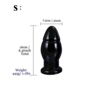 3 Size Huge Anal Plug Big Egg Dildo Butt Plug Vagina Dilator Masturbator Sex Toy - Picture 1 of 40