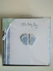 10 Baby Boy Birth Announcement Cards With Envelopes - Picture 1 of 1