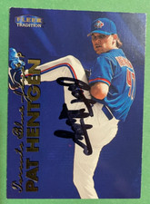 SIGNED PAT HENTGEN 1989 FLEER TRADITION BASEBALL CARD AUTOGRAPH - BLUE JAYS