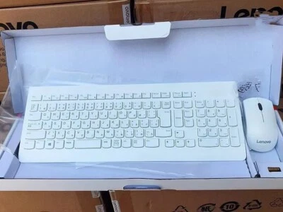 Japanese Layout white Wireless Keyboard Mouse set KBRFBU71 for Lenovo 510 - Image 1 of 2