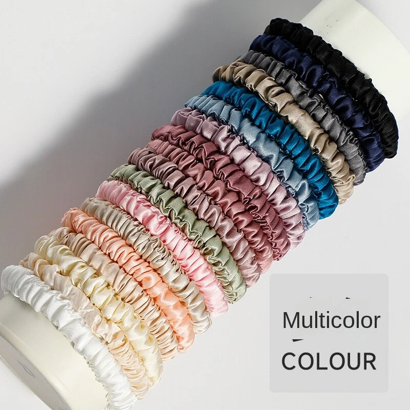 Silk Pure Scrunchies - Seabreeze 100% Pure 22 Momme Silk for Women Hair Friendly - Image 1 of 4