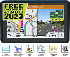 7 インチ 車 GPS ナビゲーション タッチ スクリーン マップ 音声方向 2023 RV トラッカー 新品
