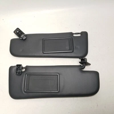 Fiat 500 2012-2017 DRIVER PASSENGER Sun Visors Set Pair BLACK 12 13 14 15 16 - Image 1 of 4
