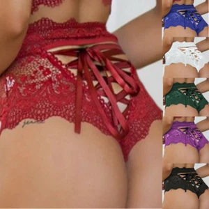 Damas Sexy Calzoncillos Correas de Encaje Hip-up Arco Sexy Bragas Tentación Ropa Interior - Imagen 1 de 18