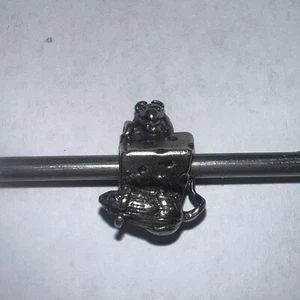 Autentico Trollbeads Argento Sterling Mouse On Cheese Bead 11410 Ritirato HTF - Foto 1 di 3