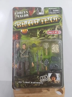BRAVO TEAM 1/18 - PFC. LARRY HARTHORNE U.S. ARMY - FORCES OF VALOR WWII - HTF - Image 1 of 4