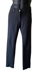 Eileen Fisher Stretchy Viscose Nylon Spandex Pants 5 Pocket Jeans Dark Gray 10 - Picture 1 of 9