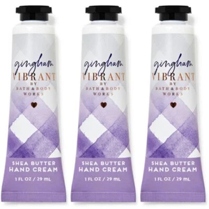 3 Bath & Body GINGHAM VIBRANT Shea Butter Hand Cream 1 oz ea (065) - Picture 1 of 1