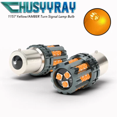 Lámpara bombilla LED de señal de giro ámbar 1157 para Chevrolet C10 1975-1986 Foto 1 de 4