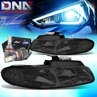 适用于 1996 - 1999 年道奇 CARAVAN OE 风格头灯灯带 LED 套件修身烟熏 — 第 1/4 张图片