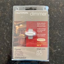 New Lutron GL-600H-DK  Glyder Slide Dimmer Switch White/Ivory Single Pole