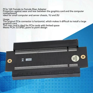 PCIe 16X Riser Adapter Female to Female PCIe 3.0 SPEC Point to Point PCI Express - Afbeelding 1 van 12