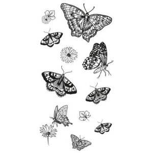 Juego de estampillas transparentes Sizzix de Lisa Jones - Mariposas de la naturaleza 666642 - Imagen 1 de 3