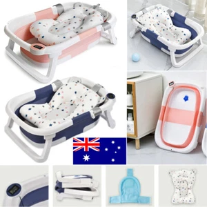 Foldable Baby Bath Tub Collapsible Portable Infant Shower Bathtub for Newborn - Picture 1 of 26
