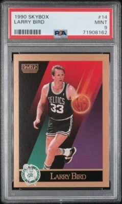 1990 Skybox 14 Larry Bird свежесортный PSA как новый 9 - Изображение 1 из 2