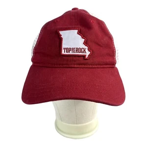 Top of the Rock Hat Snap Back Adult Missouri Trucker Red Big Cedar Golf - Picture 1 of 7