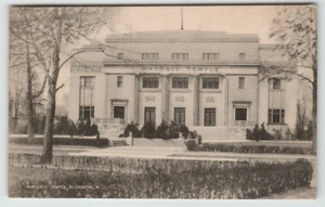 Cartolina RPPC Tempio Massonico di Elisabetta, NJ - Foto 1 di 2