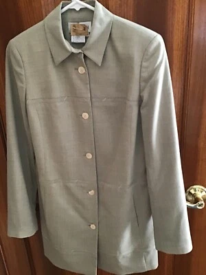 HERMOSO ABRIGO FORRADO LIGERO LANA NYLON Y SPANDEX TALLA 6 Foto 1 de 4