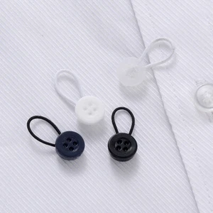 10 Plastic Shirt Collar Cuff Extender Extension Neck Size Button Lengthen Extend - Picture 1 of 22