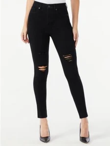 Sofia Jeans Women's Rosa Curvy Skinny Super Hi-Rise Ankle Jeans Black Wash NEW - Picture 1 of 6