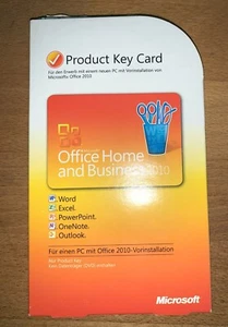 Microsoft Office 2010 Home and Business, Deutsch, Word, Excel,Outlook,Powerpoint - Bild 1 von 2