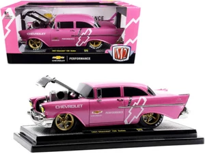 1/24 M2 Machines Performance 1957 Chevrolet 150 Sedan Diecast Pink 40300-90 A - Bild 1 von 2