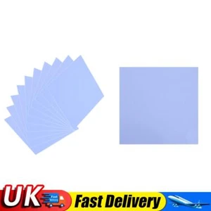 100x100mm Silicone Thermal Pad Sheet Computer CPU Graphics Chip Heat Sink UK - Afbeelding 1 van 4
