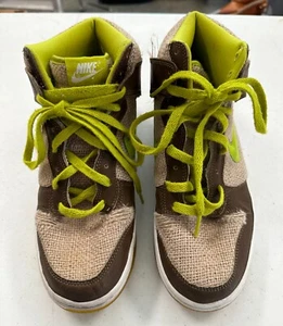 Nike Dunk High Shrek GS 2009 Tweed Sneaker size 7Y - Picture 1 of 8
