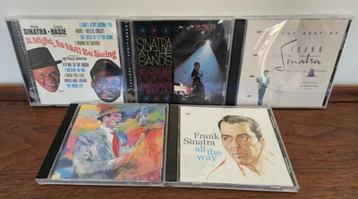 5 Frank Sinatra CDs: Basie, All the Way, Duets, Capitol Years, Swing Foto 1 de 4