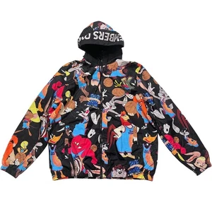 Members Only Space Jam A New Legacy Windbreaker Hoodie Zip Jacket - Size: L - Picture 1 of 17