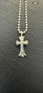 chrome hearts style mini double cross pendant only - Picture 1 of 2
