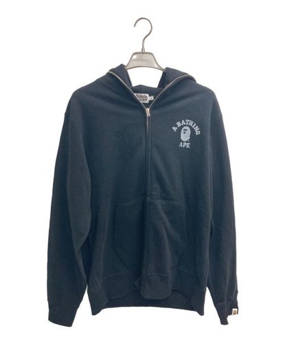 A BATHING APE (BAPE) Felpa con cappuccio e zip intera over print