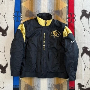 Vintage Colorado University Buffaloes Nike Team Puffer Jacket Size XL Black - Picture 1 of 11
