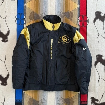 Vintage Colorado University Buffaloes Nike Team Puffer Jacket Size XL Black - Image 1 of 4