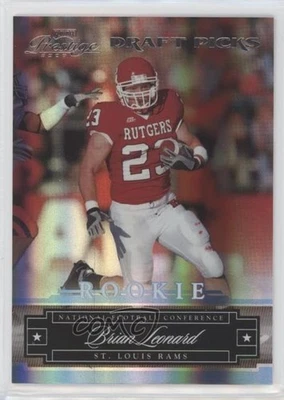 2007 Playoff Prestige Draft Picks Light Blue /999 Brian Leonard #238 Rookie RC - Image 1 of 2