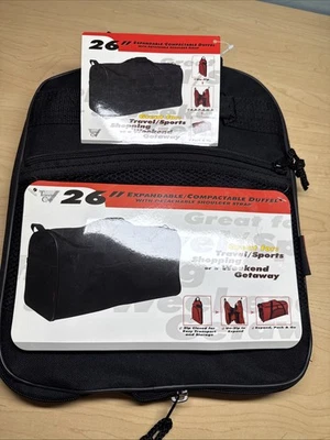 NEW W/Tags -Travelers Club EZ UN-ZIP 26” Expandable Collapsible Duffel - Image 1 of 4
