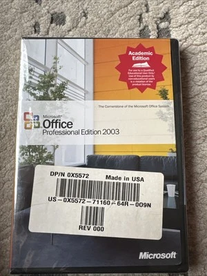 Microsoft Office 2003 Professional Licensed Academic Edition Brand New Sealed - Image 1 of 3