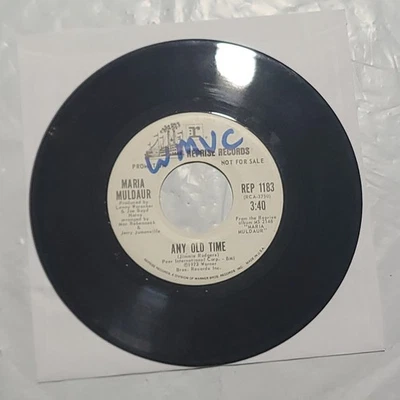Maria Muldaur ~ Any Old Time/ Midnight At The Oasis~ Reprise Promo 45 RPM Record - Image 1 of 4
