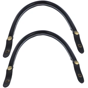 2 piezas Manijas de mano Asas de PU Correa para mujer Dama Bolso de mano (Negro) - Imagen 1 de 12