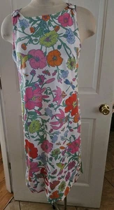 GRETCHEN SCOTT JERSEY ISOSCELES DRESS BIRDS & THE BEES PRINT STRETCH SIZE MED - Picture 1 of 19