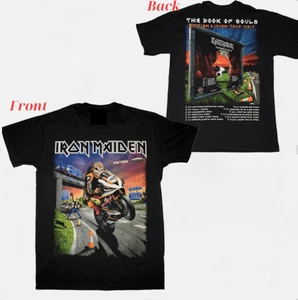 Camiseta Maiden Iron The Book Of Souls Gira por el Reino Unido e Irlanda Camiseta Banda Rock Para Hombres Conc - Imagen 1 de 1