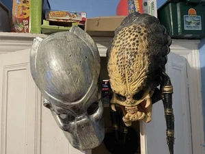 Predator Mask And Predator Helmet, Latex Mask And Plastic Helmet - Picture 1 of 7