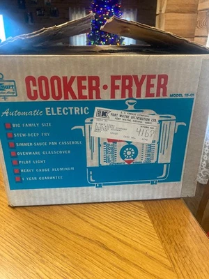 Cocina-Freidora Vintage K mart Modelo 15-01 Nuevo de Lote Antiguo Foto 1 de 4