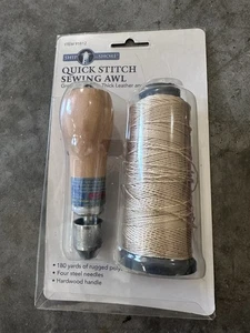 Quick Stitcher Sewing Awl Kit Leather Canvas Thread Fast Speedy - Picture 1 of 6