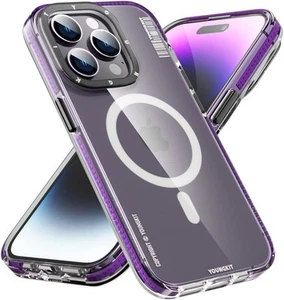 YOUNGKIT MagSafe Full Protection Shockproof Purple Case for iPhone 14 Pro Max - Picture 1 of 4