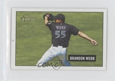 2005 Bowman Heritage Mini Brandon Webb #166 - Image 1 of 2