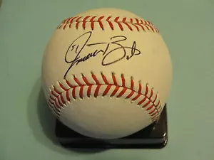 Jonathan Broxton Autographed Rawlings MLB OML Baseball Brewers Authentic w/ Case - Foto 1 di 3