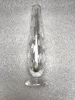 Vintage Clear Cut Crystal Bud Vase Signed Waterford 17.5cm Rainfall Pattern