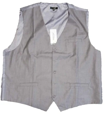 Zeroyaa Vest Mens Size 3XL Beige Solid Dress Tux Tuxedo Suit Formal NWT New - Image 1 of 4